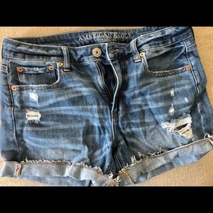 American Eagle Tom girl denim shorts.